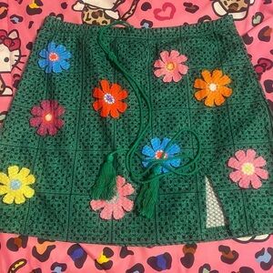 Womens floral skirt